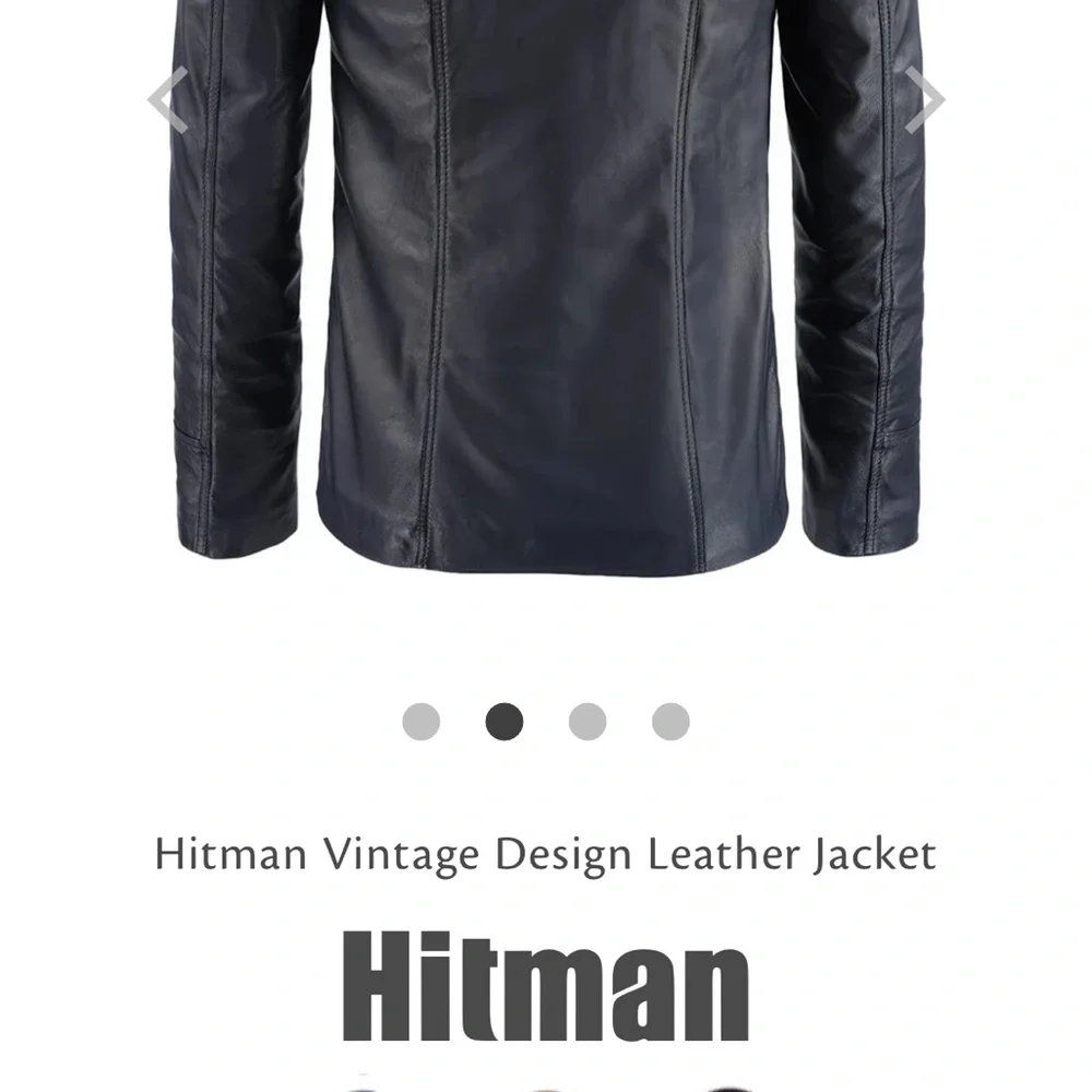 REVOLVE Dark Blue Leather Field Jacket - Picture 3 of 12